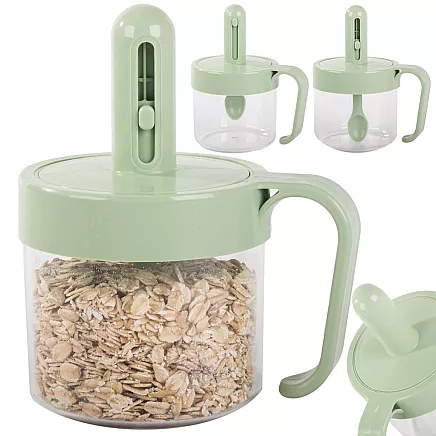 Garšvielu trauks ar izņemamu karoti un hermētisku vāku, 200 ml