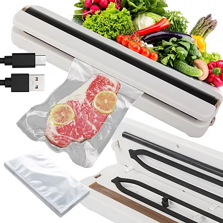 Vacuum sealer for food film + 10pcs bags