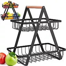 Kitchen shelf loft kitchen organiser with basket