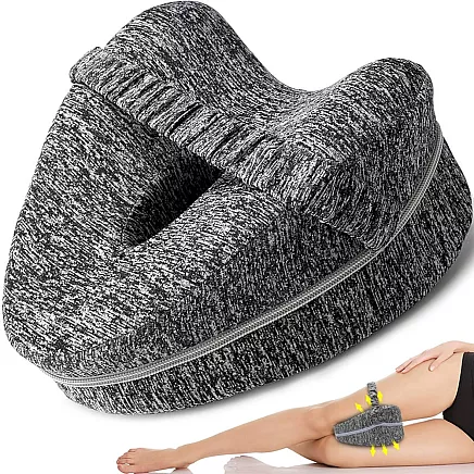 Orthopaedic pillow leg wedge between the knees for sleeping leg separator