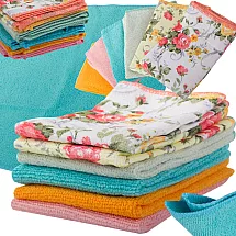 Mikrošķiedras lupatiņas tīrīšanas lupatiņu komplekts ar 6 komplektiem