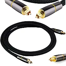 Pīts optiskais audio kabelis Toslink 3m ar apzeltītiem savienotājiem