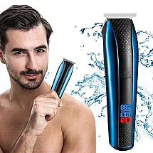 Bezvadu matu trimmeris MS-5035 ar 4 uzgaļiem, zils-melns