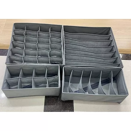 Underwear organiser sock drawer cupboard box set of 4 pieces