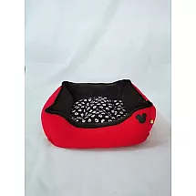 Mīksta plīša suņu guļvieta ar izņemamu spilvenu, 60x50cm