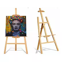 Large wooden painting easel outdoor for children and adults