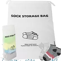 Ceļojumu zeķu soma – ūdensizturīgs organizators, puscaurspīdīgs