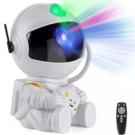 Astronauta zvaigžņu projektors ar tālvadības pulti