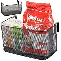 Basket metal door-hung organiser kitchen hanging shelf