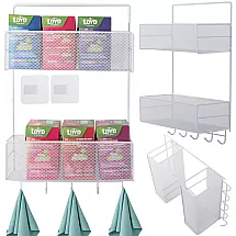 Metāla organizators piekaramais plaukts virtuves vannas istabas pakaramais