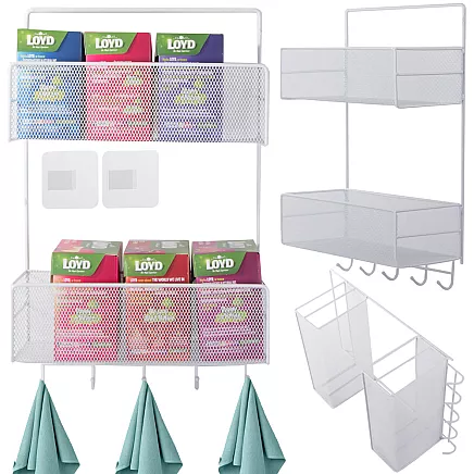 Metāla organizators piekaramais plaukts virtuves vannas istabas pakaramais