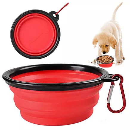 FOLDABLE DOG BOWL S RED (200) GAB_A