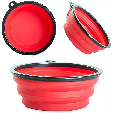 Silicone folding bowl for dog travel 0.8 l