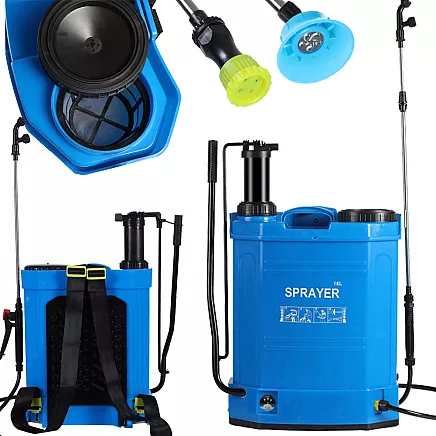 CORDLESS 2IN1 PRESSURE BACKPACK SPRAYER GARDEN LANCE 16L