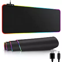 Gaming pad illuminated rgb xl 80x30 under mouse keyboard usb