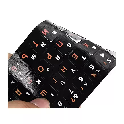 Pc qwerty laptop keyboard stickers 11x13mm