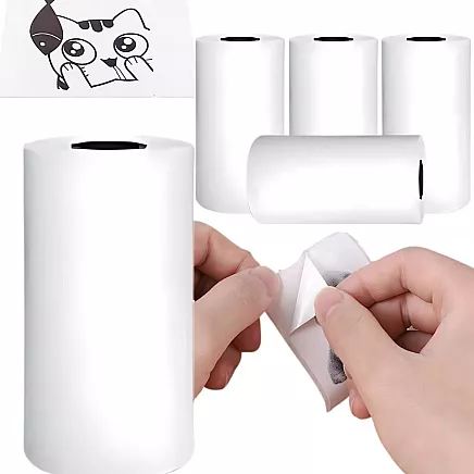 5pc thermal paper refill for mini thermal printer printś 55mm 5 rolls