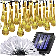Solar lights garden icicle garland terrace balcony 20 led