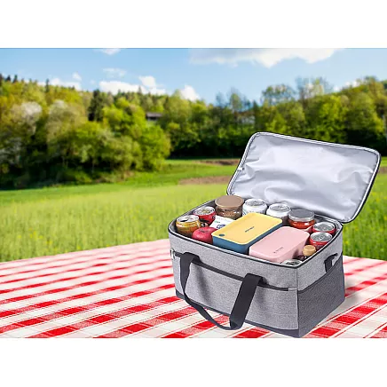 Thermal bag lunch box picnic food for the beach for drinking fridge 16l