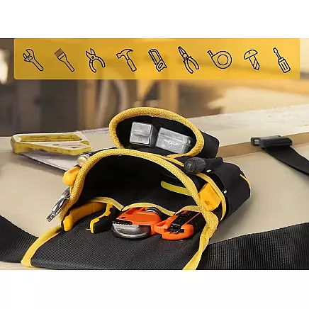 Multi-function tool belt 22 pockets hammer holder