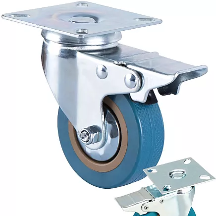 Furniture current wheel 4 inch romanic brake metal current wheel 100mm