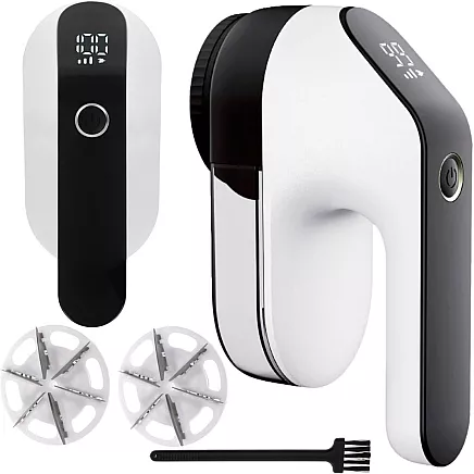 Electric shaver for wrinkles jumpers fabrics upholstery large lcd