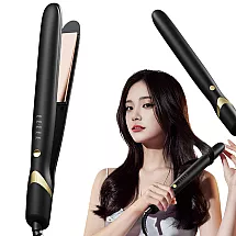 Ceramic hair straightener with adjustable 2in1 curls and straightens hair 140-220°c