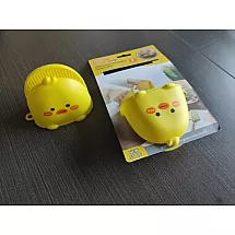 Karstumizturīgs silikona virtuves cimds cālīša formā, dzeltens