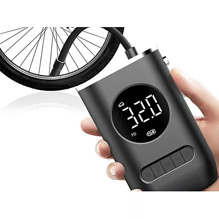 Akumulatora gaisa kompresors auto, velo riepām 10 bar ar LCD