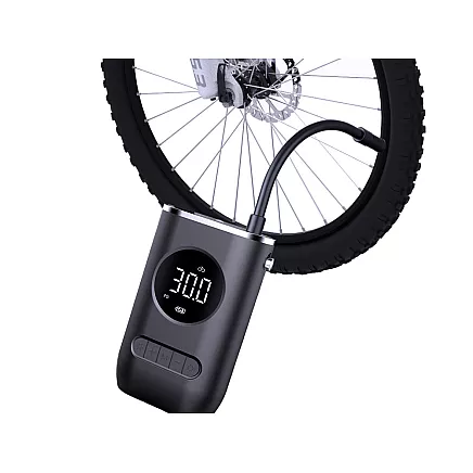 Akumulatora gaisa kompresors auto, velo riepām 10 bar ar LCD