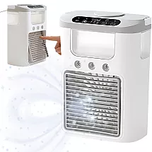 Portatīvais gaisa dzesētājs un mitrinātājs USB RGB LED 3 ātrumi