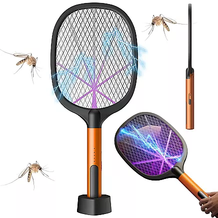 Electric fly swatter mosquito uv insecticide lamp with stand