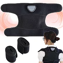 Elektriskais sildošs masāžieris ceļgaliem, pleciem un mugurai, melns