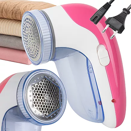 Clothes shaver for sweaters, upholstery, clothing, USB container, 3 blades, rechargeable battery