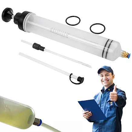 Oil syringe fluid extractor 200ml service manual workshop syringe