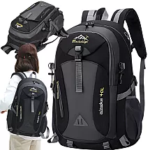 Backpack 40l black travel hiking trekking strong in the mountains durable