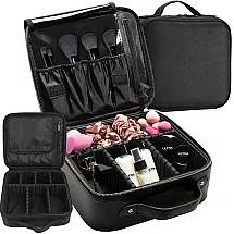 Vanity case cosmetics bag travel organiser casket suitcase bag