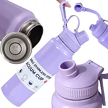 Termopudele ar rokturi 700ml, termoss karstiem un aukstiem dzērieniem