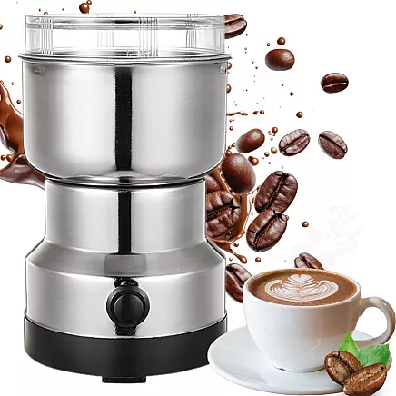Coffee bean, nut and spice grinder, efficient, electric, powerful