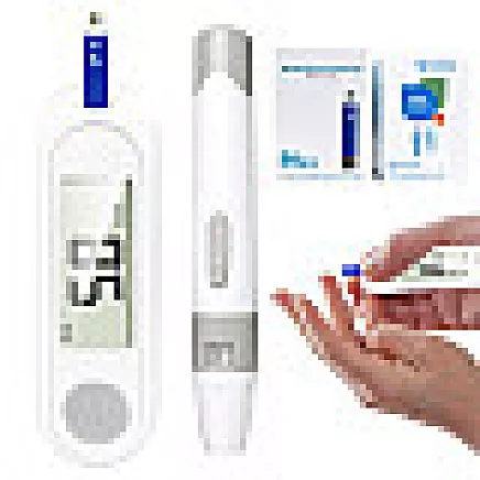 Digital glucometer lcd kit 50 strips 50 lancets blood sugar test