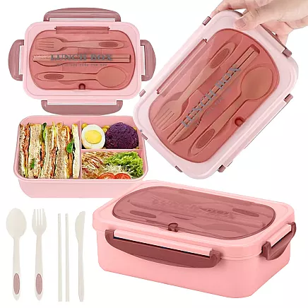Lunchbox breakfast box lunch box with compartments cutlery