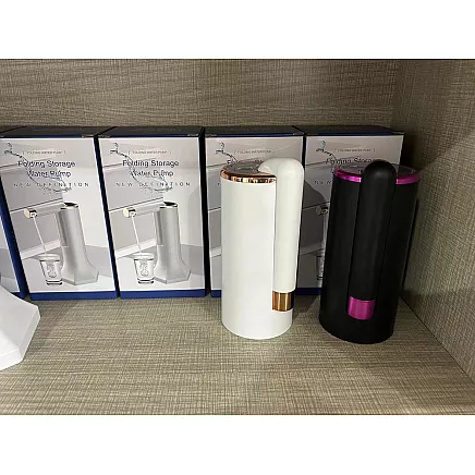 Elektriskais ūdens sūknis pudelei USB salokāms automātiskais dozators, balts