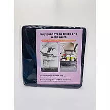 Auto organizators sēdekļa aizmugurei ar telefona kabatu, melns