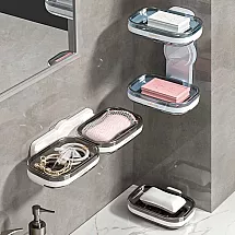 Ziepju trauks ar ūdens noteci, sienas vai brīvi stāvošs vannas istabai