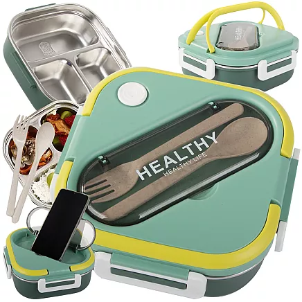 LUNCH BOX 1L HXD6638A GREEN (48) GAB_B
