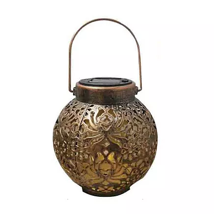 GARDEN LAMP LANTERN BROWN (24)