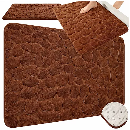 SOFT, ABSORBENT, NON-SLIP BATHROOM MAT, LARGE 80X50, FOR THE SHOWER