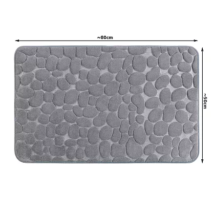SOFT, ABSORBENT, NON-SLIP BATHROOM MAT, LARGE 80X50, FOR THE SHOWER