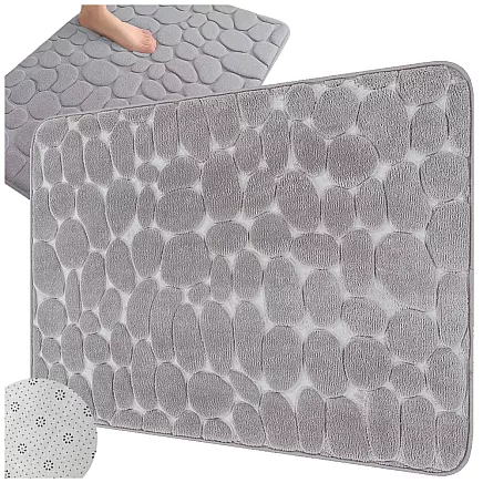 SOFT, ABSORBENT, NON-SLIP BATHROOM MAT, LARGE 80X50, FOR THE SHOWER