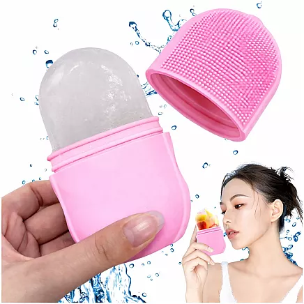 ЛЕДОВОЙ МАССАЖЕР ICE ROLLER ДЛЯ ЛИЦА СИЛИКОНОВЫЙ УСПОКАИВАЮЩИЙ СГЛАЖИВАЮЩИЙ